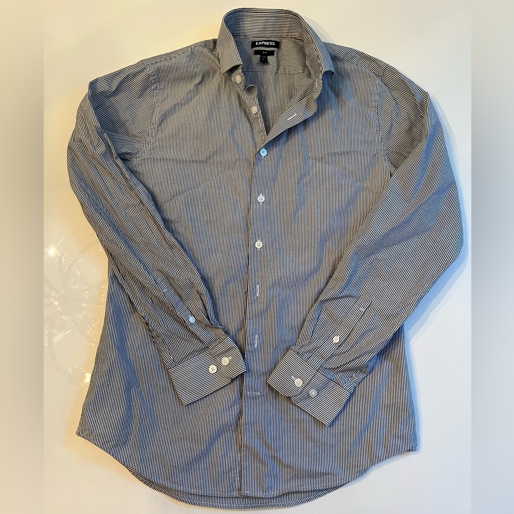 Men's Blue Striped Shirt